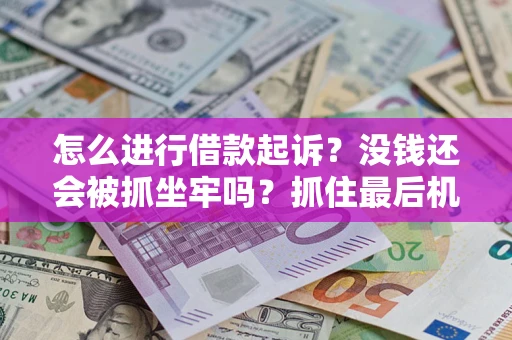 济南怎么进行借款起诉？没钱还会被抓坐牢吗？抓住最后机会！